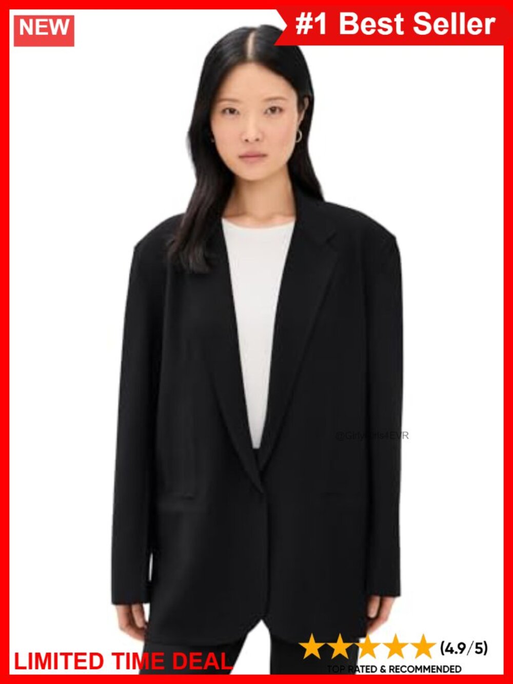Norma Kamali Oversized Single Breasted Jacket Polyester Blend Casual